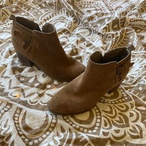 Tan Suede Booties